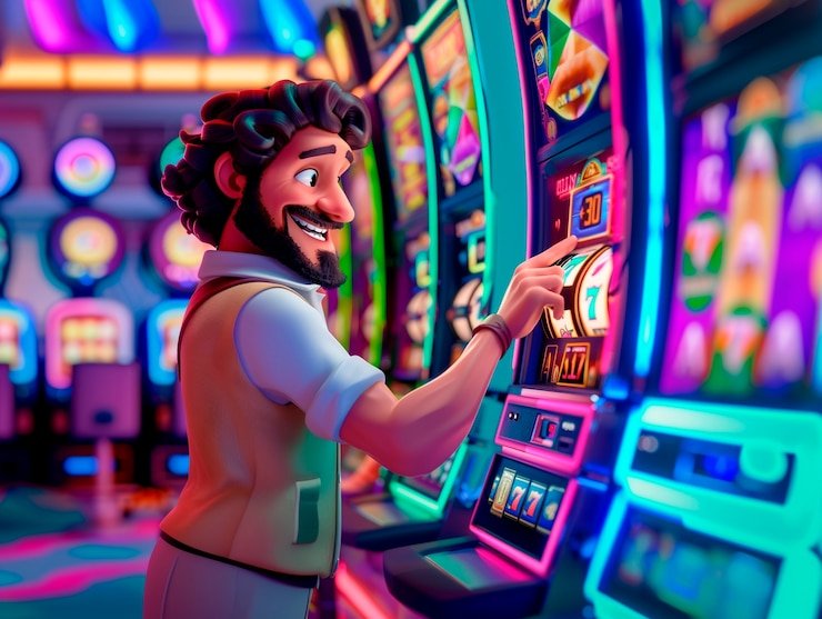 Push Gaming slot interface on burgerslot login